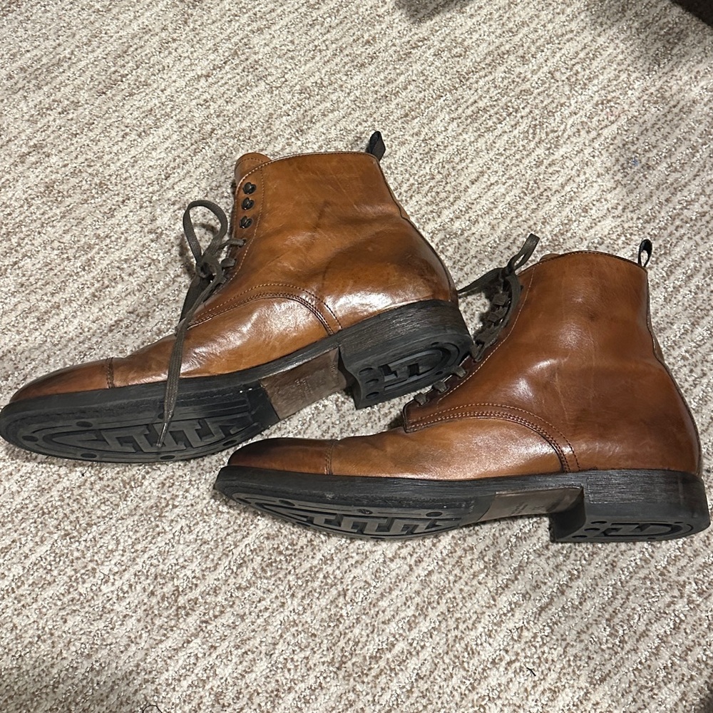 To Boot New York Laird Leather Boots in Tobacco Brown, Size 8 1/2-9 - Picture 7 of 9